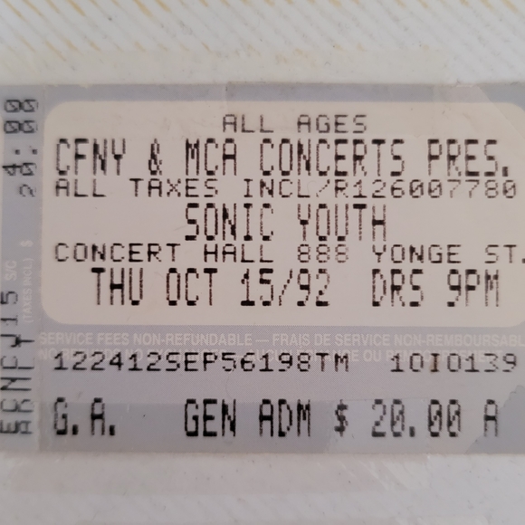 Vintage 1992 Sonic You 'Dirty' Tour Shirt - Picture 13 of 13